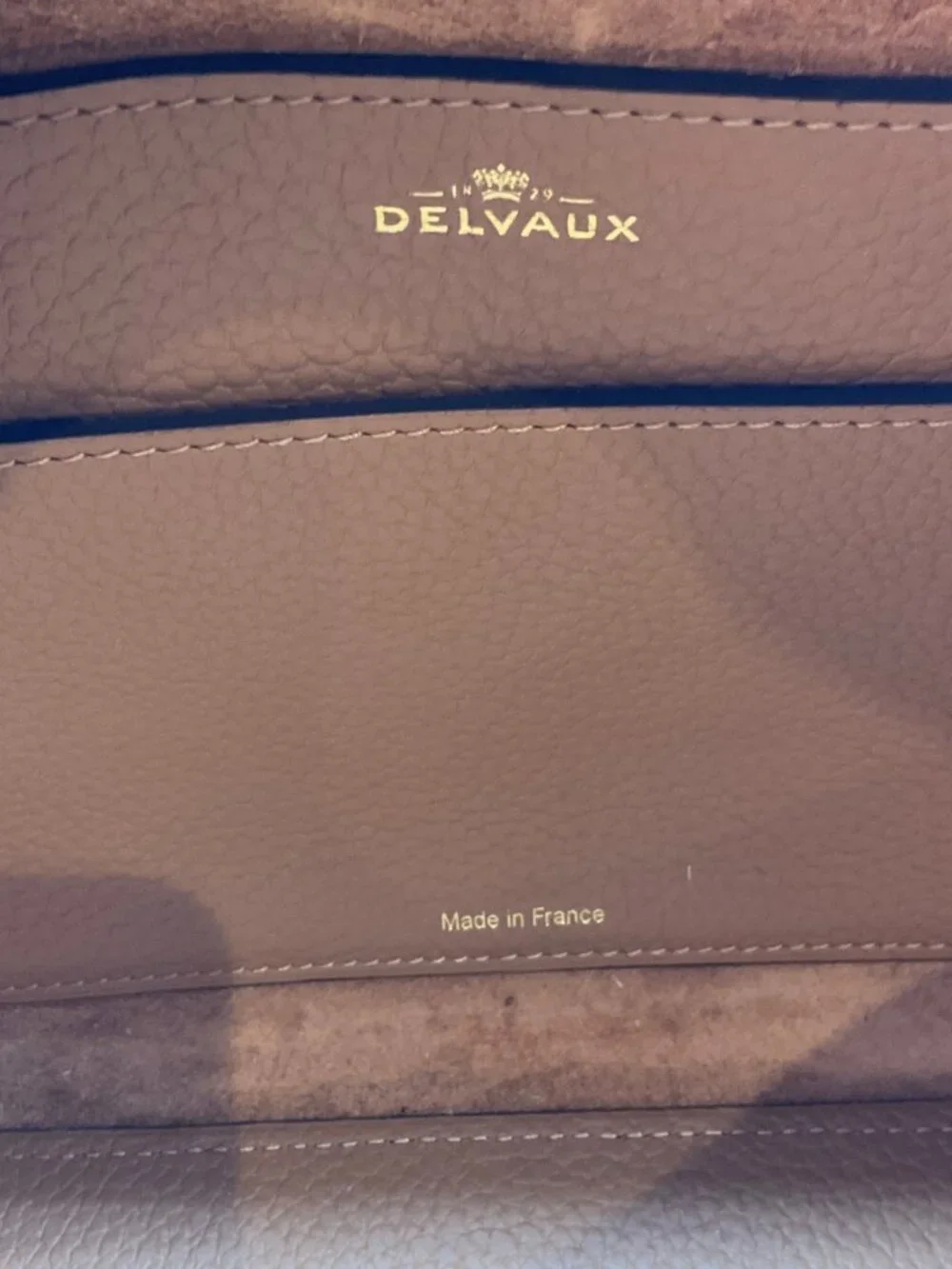 Delvaux Tan / Blue The Cool Box MM Satchel